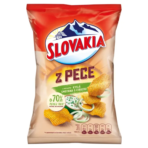 Slovakia Z Pece S príchuťou kyslá smotana s cibuľou