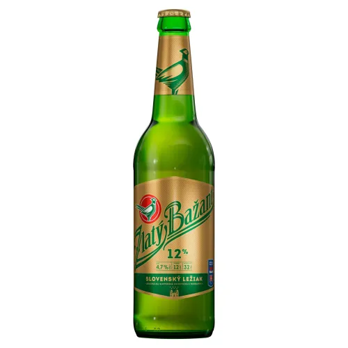Zlatý Bažant 12% svetlý ležiak pivo
