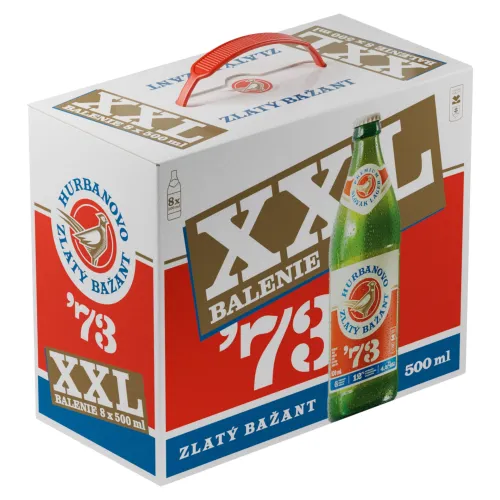 Zlatý Bažant '73 pivo svetlý ležiak 8 x