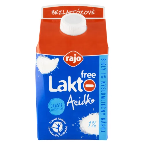 Rajo Lakto Free Acidko biely 1% kyslomliečny nápoj