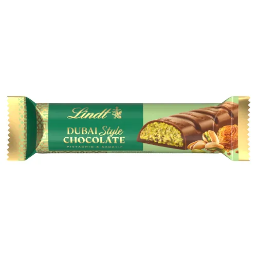Lindt Dubai Style mliečna čokoláda s náplňou z pistáciových orieškov