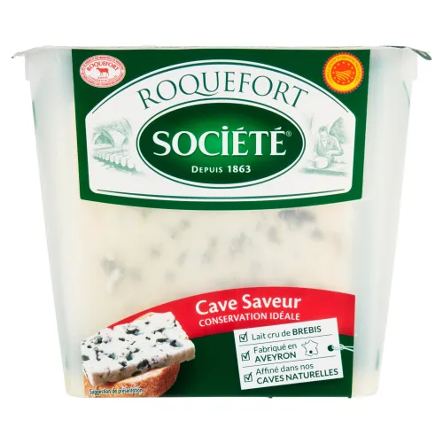 Société Roquefort Cave Saveur zrejúci ovčí syr s modrou plesňou