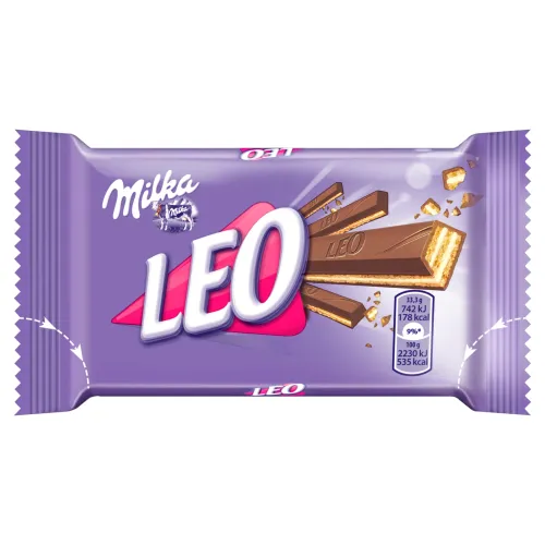 Milka Tyčinka Leo S Oblátkami Z Mliečnej čokolády