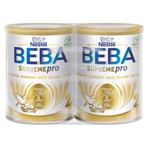 BEBA SUPREMEpro 2, 6 HMO, instantné následné dojčenské mlieko 2 x