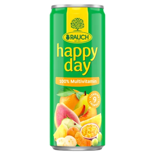 Rauch Happy Day 100% viacdruhová ovocná šťava