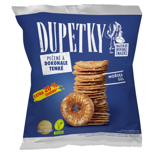 Dupetky Praclíky s jedlou morskou soľou