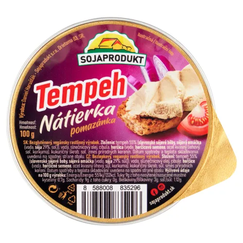 Sojaprodukt Tempeh nátierka