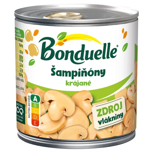 Bonduelle šampiňóny krájané