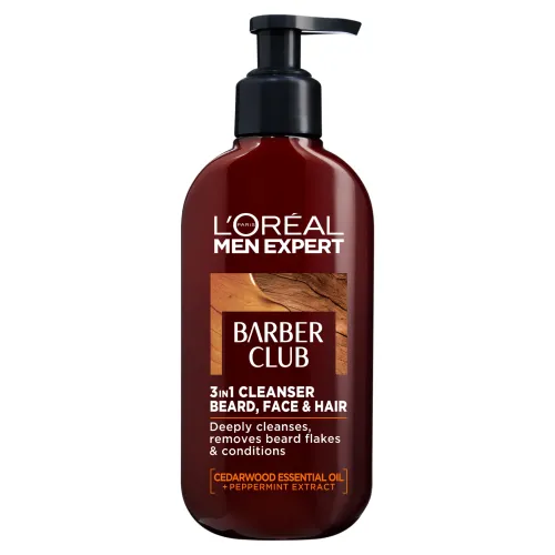 L'Oréal Paris Men Expert Barber Club čistiaci gél na bradu, tvár a vlasy