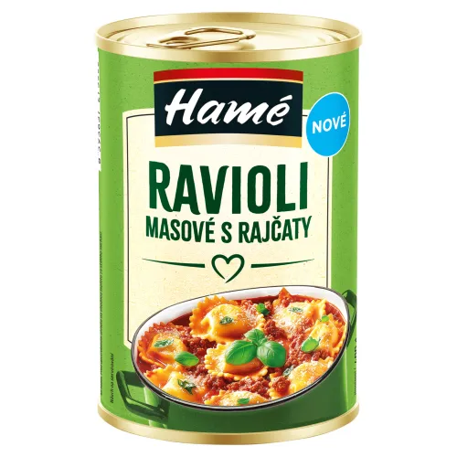 Hamé Ravioly mäsové s rajčinami