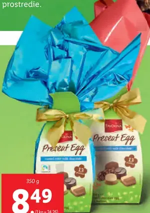 Favorina Darčekové vajíčko s pralinkami