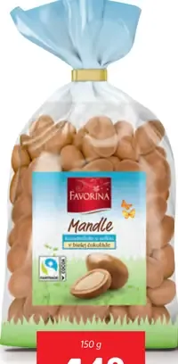 Favorina Mandle v bielej čokoláde