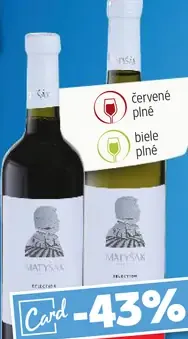 Matyšák víno červené alebo biele