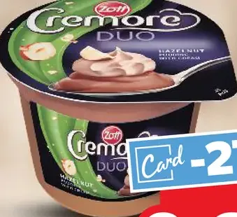 Cremore puding so šľahačkou
