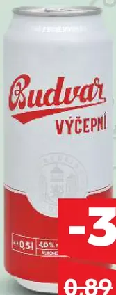Budvar výčepní plechovka