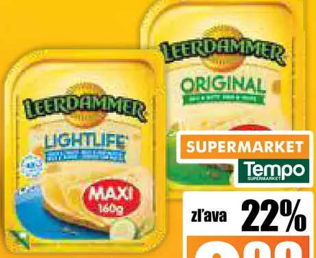 Leerdammer plátky 2 druhy