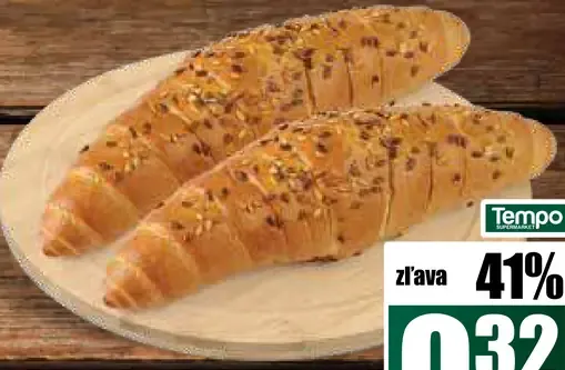 Rožok ražný s posypom
