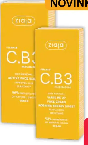 Ziaja Vitamín C.B3 Niacinamide ranný pleťový krém