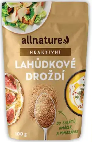 Allnature neaktívne lahôdkové droždie