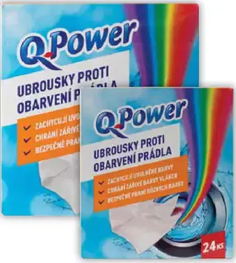 Q-Power obrúsky proti zafarbeniu