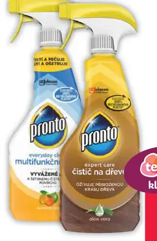 Pronto čistiaci prostriedok na drevo
