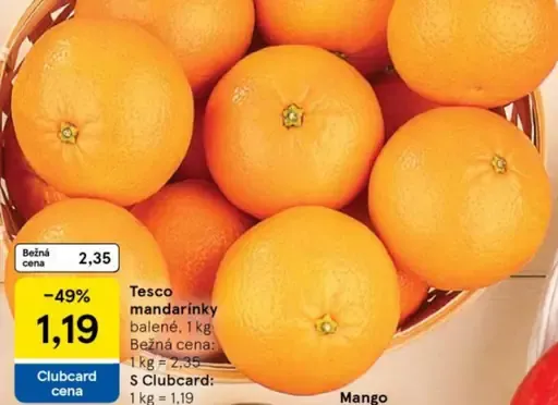 Tesco mandarínky
