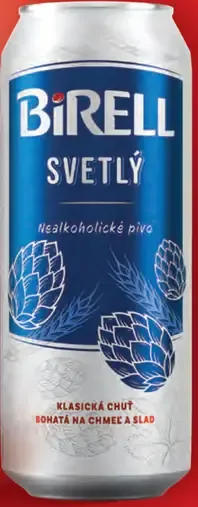 Birell svetlý plechovka