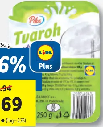 Pilos Tvaroh odtučnený