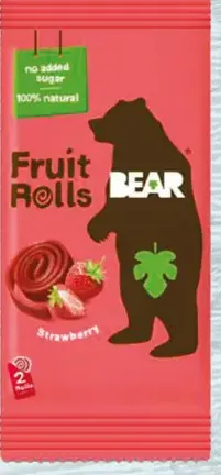 BEAR Jahodové ovocné rolky