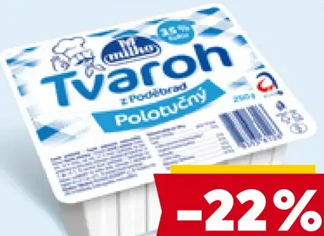 Milko tvaroh polotučný