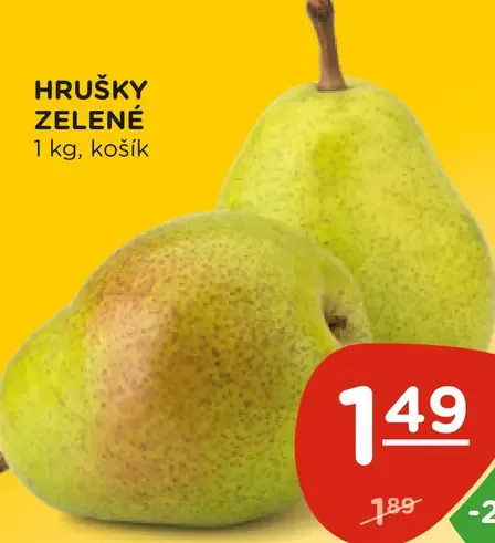 Hrušky zelené