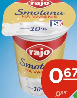 Rajo Smotana na varenie