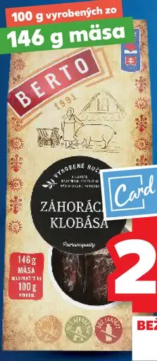 Berto Karpatská klobása