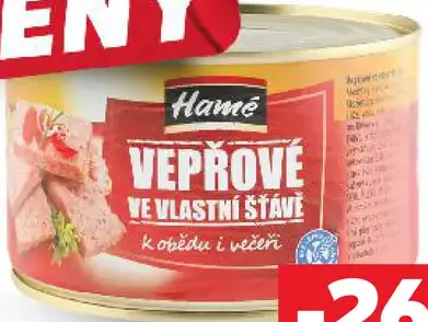Hamé Bravčové mäso vo vlastnej šťave