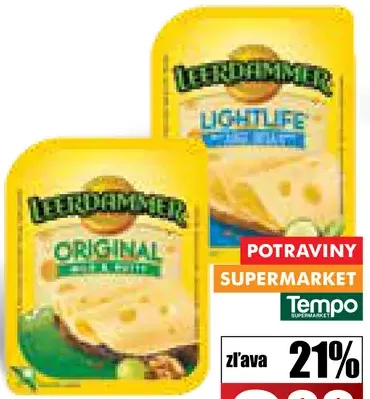 Leerdammer plátky 2 druhy