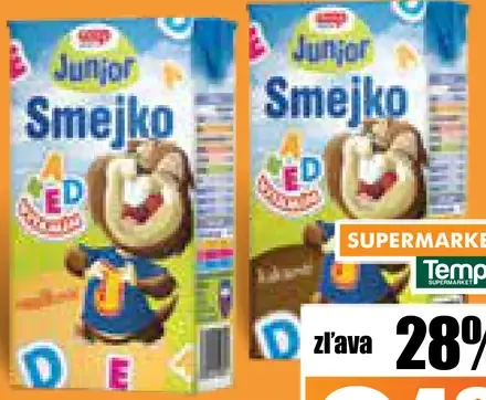 Junior Smejko ochutené mlieko
