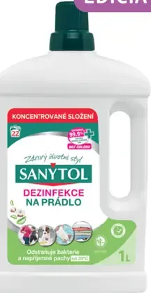 Sanytol dezinfekčný prostriedok na bielizeň a práčky
