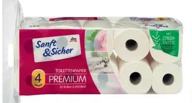 Sanft&Sicher PREMIUM 4-vrstvový toaletný papier
