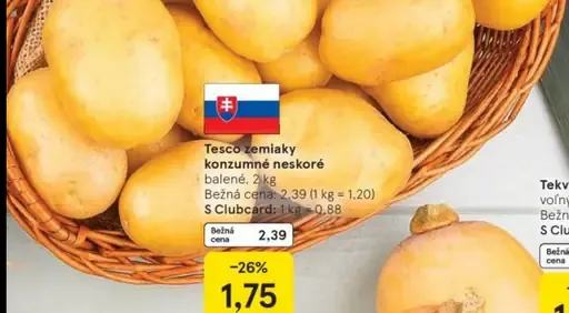 Tesco zemiaky konzumné neskoré