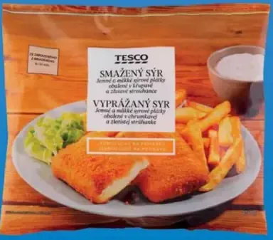 Tesco vyprážaný syr mrazený