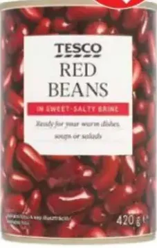 Tesco červená fazuľa v sladkoslanom náleve