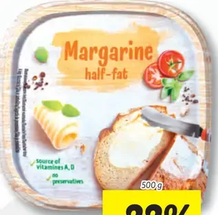 Margarine half-fat