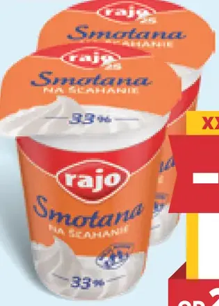 Rajo smotana na šľahanie