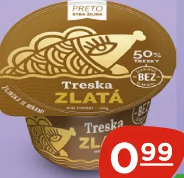 Preto treska zlatá