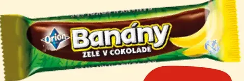 Orion Banány XXL želé v čokoláde