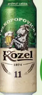 Velkopopovický Kozel pivo plechovka