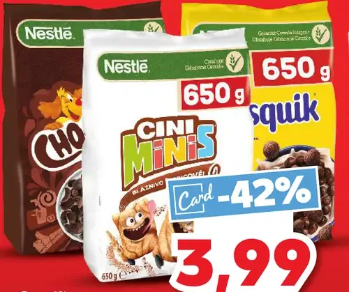 Nestlé Cini Minis / Nesquik cereálie