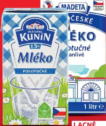 K-Classic Trvanlivé mlieko 1.5%