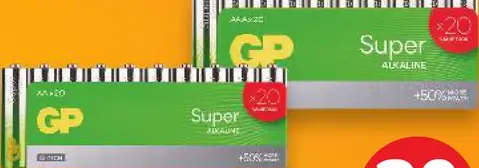 GP Alkalické batérie Super AA (LR6) alebo AAA (LR03)