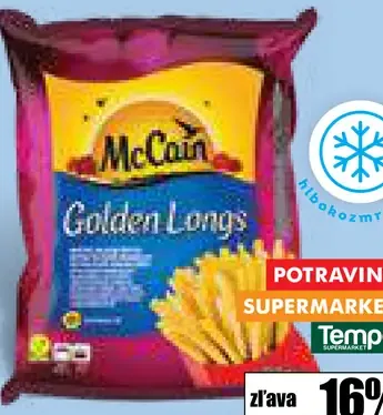 McCain extra dlhé hranolčeky hlboko zmrazené